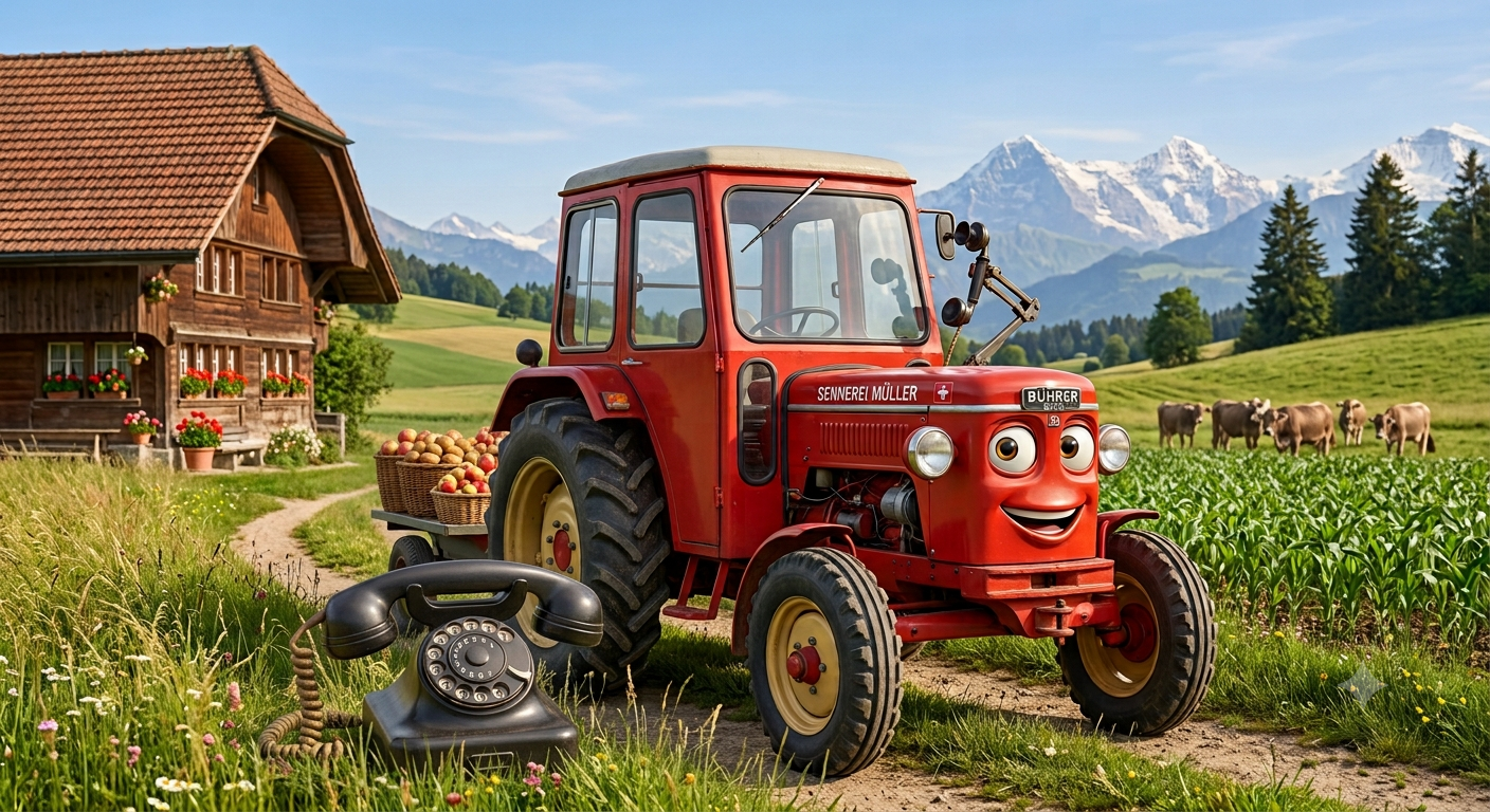 Illustrated tractor